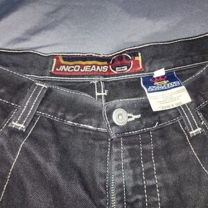 Vintage RARE Black Jnco Flamming Buddha  32x30 M1195D5A Jeans